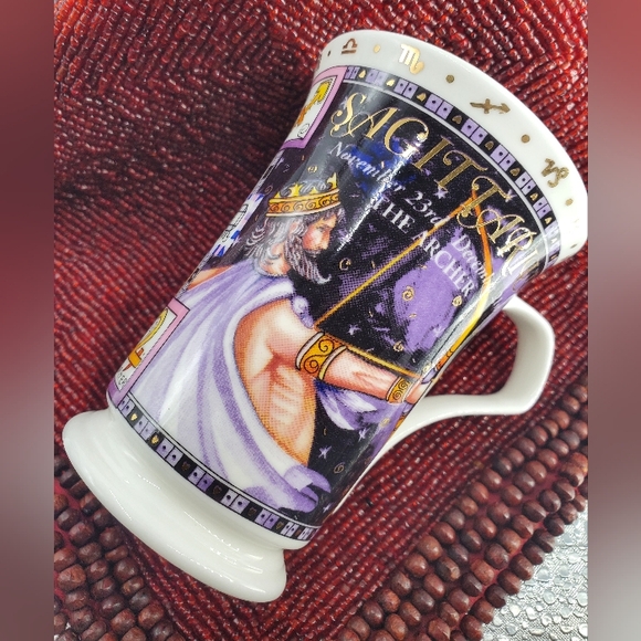 Dunoon Astrology Sagittarius Archer Bone China Latte Mug by Ruth Beck (C39) - Picture 1 of 12